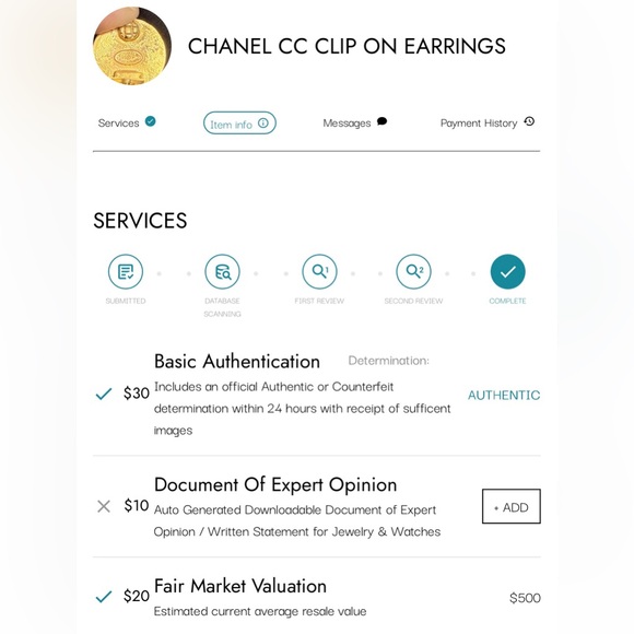Chanel Vintage CC Logo Earrings - Picture 2 of 10